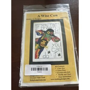A Wise Cow by‎ Bobbie G. cross stitch Kit